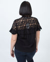 Rebecca Taylor Clothing Large | US 10 Lace Button Down Blouse