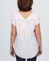 Rebecca Taylor Clothing Large | US 10 Pink V-Neck Blouse