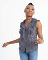 Rebecca Taylor Clothing Medium | US 6 Printed Sleeveless Blouse