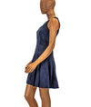Rebecca Taylor Clothing Small | US 4 Laser Cut Fit-And-Flare Dress in Navy