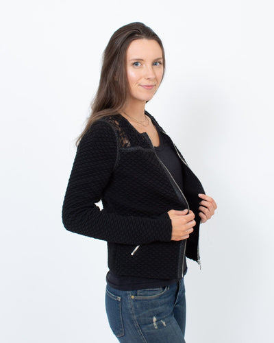 Rebecca Taylor Clothing Small | US 4 Quilted Zipper Jacket