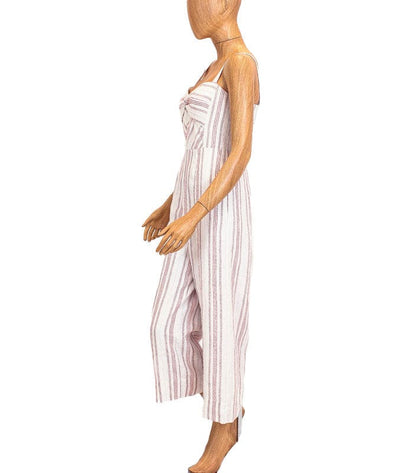 Rebecca Taylor Clothing Small | US 4 Striped Linen Jumpsuit with Pockets