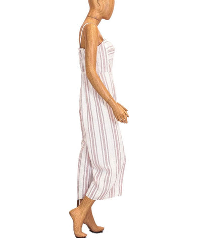 Rebecca Taylor Clothing Small | US 4 Striped Linen Jumpsuit with Pockets
