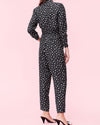 Rebecca Taylor Clothing Small | US 6 "Nova Dot Jacquard Wrap" Jumpsuit