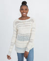 Rebecca Taylor Clothing XS Open Knit Pullover Sweater