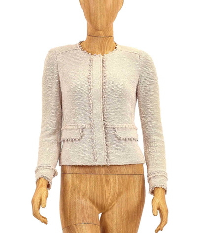 Rebecca Taylor Clothing XS | US 0 Boucle Fringe Tweed Jacket