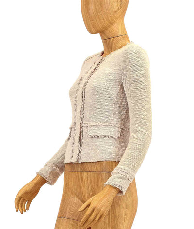 Rebecca Taylor Clothing XS | US 0 Boucle Fringe Tweed Jacket