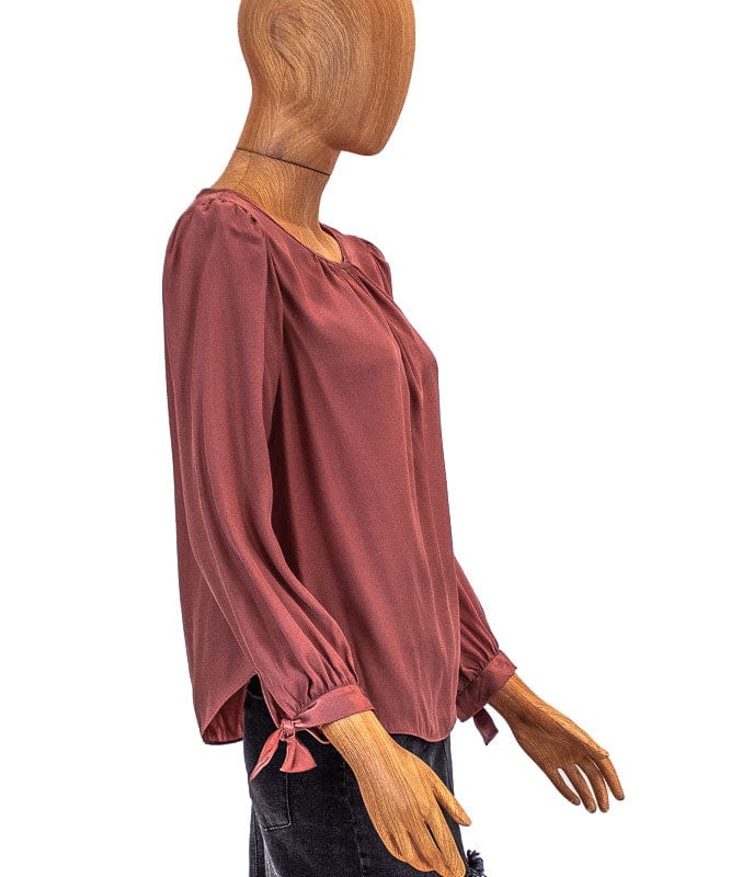 Rebecca Taylor Clothing XS | US 2 Long Sleeve Silk Blouse