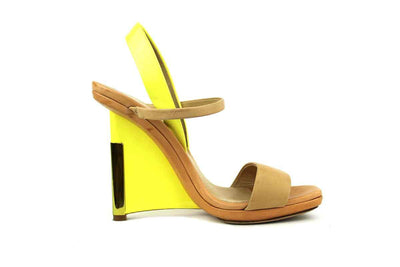 Reed Krakoff Shoes Medium | US 7.5 Wedge Sandal with Leather Straps
