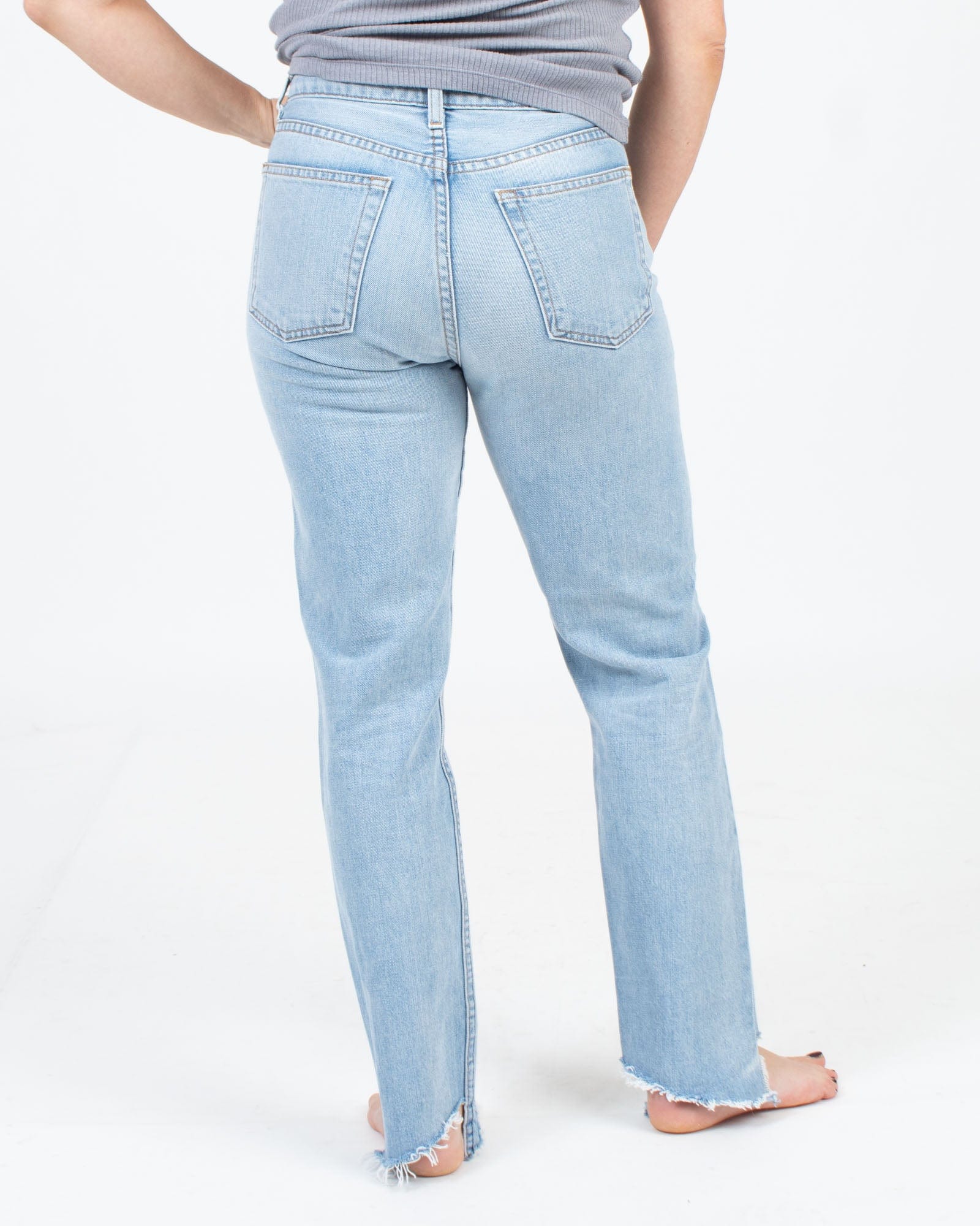 Levi's Wedgie Straight Jeans - Cropped Jeans - White Jeans - Lulus