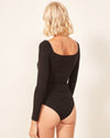 Reformation Clothing Small Black Ribbed Bodysuit