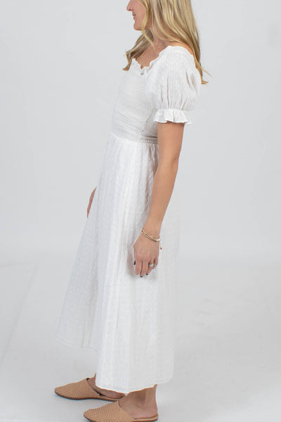Reformation Clothing Small White Cotton Dress