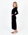 Reformation Clothing XS Long Sleeve V-Neck Lace Up Knit Dress
