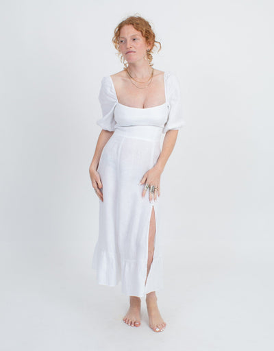 Reformation Clothing XS | US 0 Linen Midi Dress