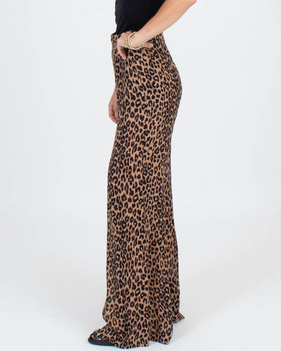 Reformation Clothing XS | US 2 Leopard Print Wide Leg Pants