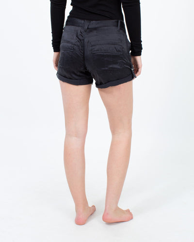 Rich & Skinny Clothing Small | US 27 Black Silk Shorts