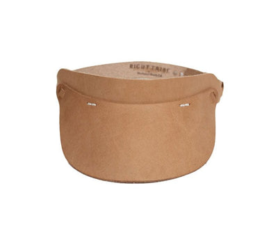 Right Tribe Accessories One Size Cambria Leather Visor in Light Tan