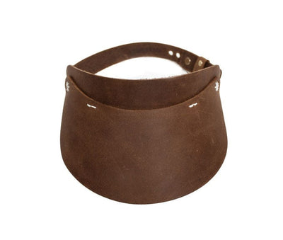 Right Tribe Accessories One Size Cambria Leather Visor with Flower Stitching