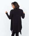 Riller & Fount Clothing Small | US 2 Black Tasseled Cardigan