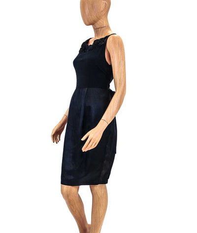 RN Convertible Clothing Medium Black Knee Length Dress with Pockets