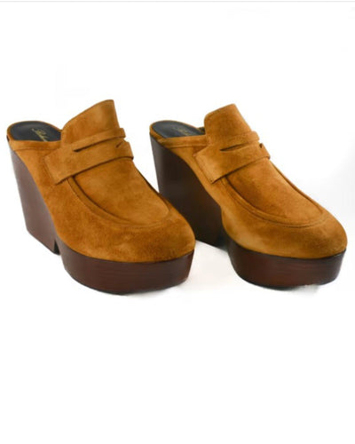 Robert Clergerie Shoes Medium | 8 "Damor" Suede Loafer Mule Clog