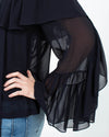 Robert Rodriguez Clothing Small | US 4 Sheer Black Blouse