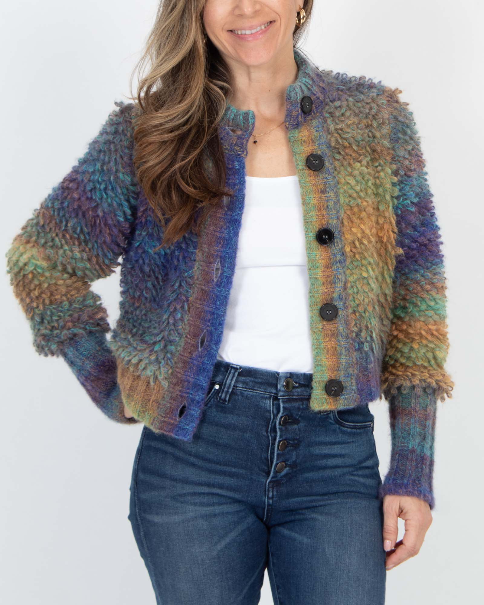 Roberto Collina Clothing XS Multicolor Knit Cardigan