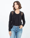 rosemunde Clothing Small Sheer Dot Cardigan