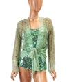 Rozae Nichols Clothing Small Two Piece Sequin Set