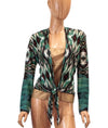 Rozae Nichols Clothing Small Two Piece Silk Wrap Set