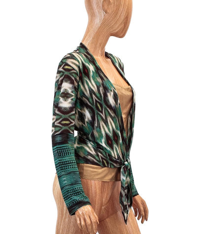 Rozae Nichols Clothing Small Two Piece Silk Wrap Set