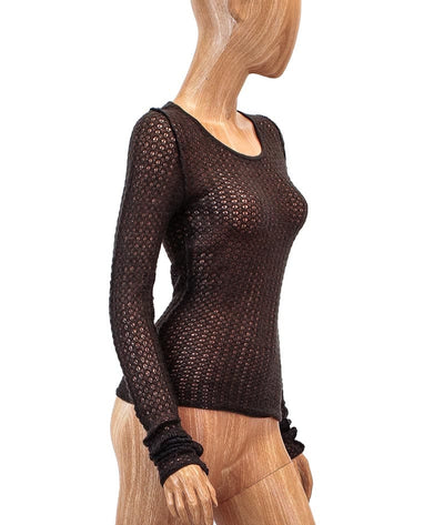 Rozae Nichols Clothing Small Woven Layering Cashmere Top