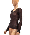 Rozae Nichols Clothing Small Woven Layering Cashmere Top