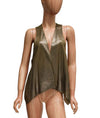 Rozae Nichols Clothing XS Metallic Leather Vest