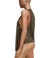 Rozae Nichols Clothing XS Metallic Leather Vest