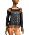 Rozae Nichols Clothing XXS | Petite Sweater with Metallic Detail