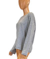 RtA Clothing XS Pearl Studded Distressed Sweatshirt