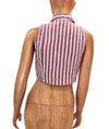 Rue Stiic Clothing XS Stripe Tie Front Crop Top