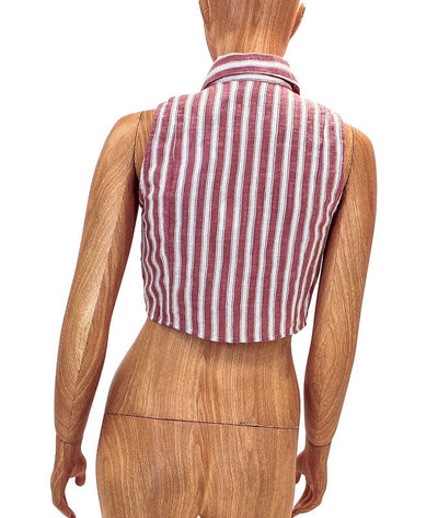 Rue Stiic Clothing XS Stripe Tie Front Crop Top