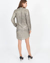 Sabina Musayev Clothing Small Tie Neck Metallic Dress