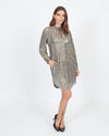 Sabina Musayev Clothing Small Tie Neck Metallic Dress