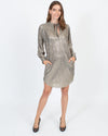 Sabina Musayev Clothing Small Tie Neck Metallic Dress