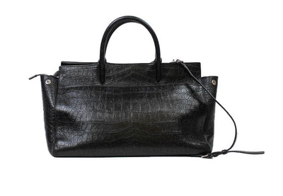 Saint Laurent Bags One Size "Cabas Rive Gauche" Medium Embossed Crocodile Bag