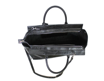 Saint Laurent Bags One Size "Cabas Rive Gauche" Medium Embossed Crocodile Bag