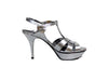 Saint Laurent Shoes Large | US 10.5 I IT 40.5 Metallic "Tribute" Platform Heels