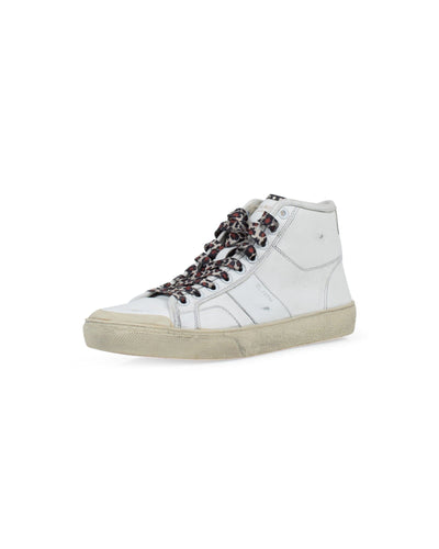 Saint Laurent Shoes Medium | US 9 I IT 39 White Leather High Top Sneakers