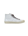 Saint Laurent Shoes Medium | US 9 I IT 39 White Leather High Top Sneakers