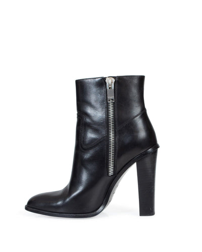 Saint Laurent Shoes Small | IT 38.5 I US 8.5 Black Leather High Heel Ankle Boots