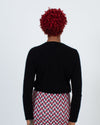 Saks Fifth Ave Clothing Medium Cashmere V-Neck Ribbed Sweater