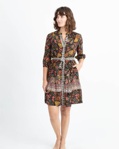 SALONI Clothing Small | US 4 Printed Button Down Dress